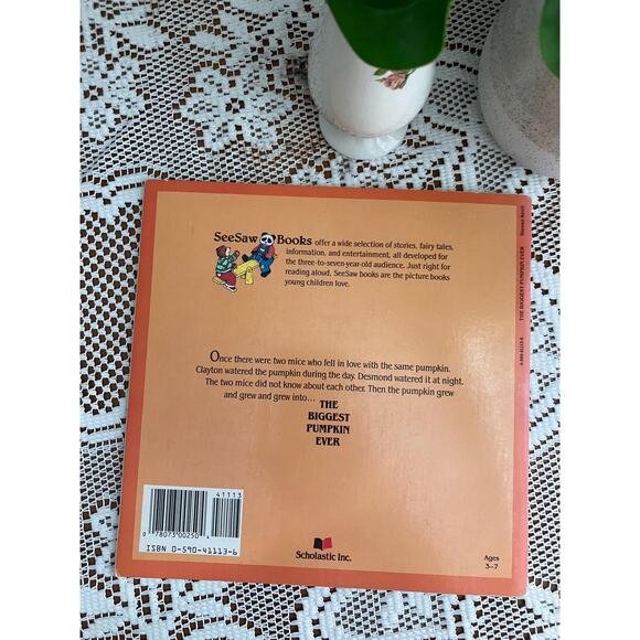 Vintage 1984 The Biggest Pumpkin Ever by Steven Kroll - Picture 4 of 4